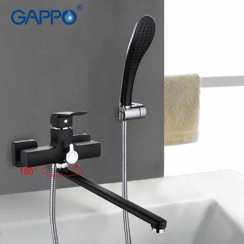 Змішувач для ванни GAPPO G2250, чорний