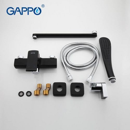 Змішувач для ванни GAPPO G2250, чорний