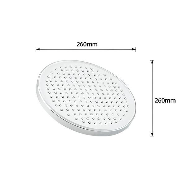 Тропічний душ GAPPO G002-26, &Oslash;260 мм, білий/хром