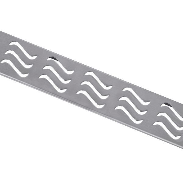 IT03-FT11/700 ITAL Душовий трап 700 мм, поворот. 360, комбін.затвор, Brushed nickel (блістер) {5/1}