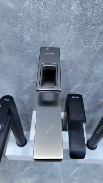 Змішувач для умивальника GAPPO G1017-92, збройова сталь