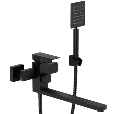 Смеситель для ванны MIXXUS KUB-007 EURO BLACK Черный (MI6095)