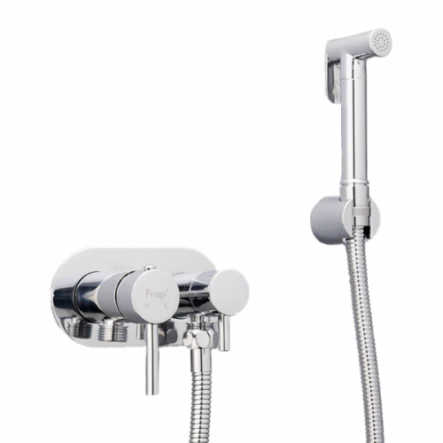 Гігієнічний душ Frap F7508 з приладовим краном 1/2", хром