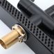 G4098-6 кухня одноваж. вис. вилив+ ВОДОСПАД латунь гайка карт.90&deg; &Oslash;35 (чорний) {8/1}
