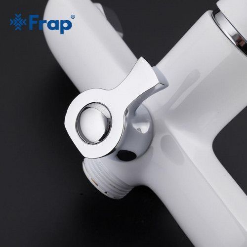 Змішувач для ванни Frap F2231, білий/хром