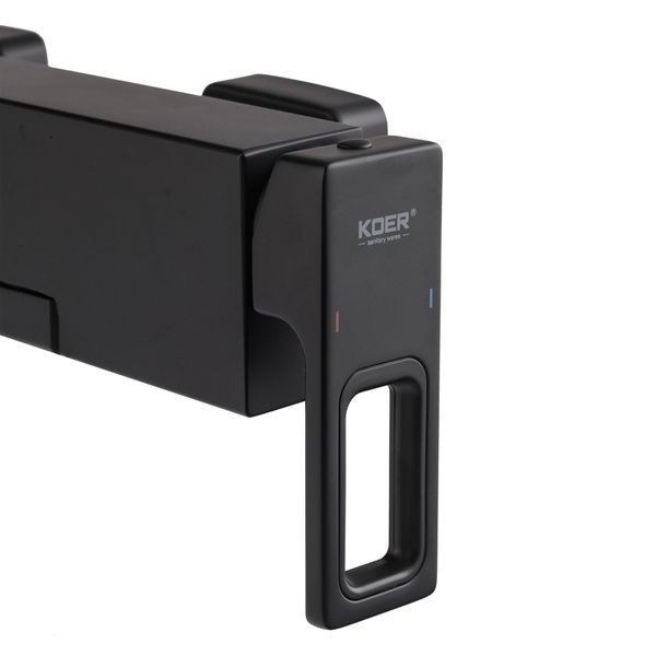 Смеситель для ванны с коротким изливом KOER KB-41009-05 Черный (KR6018)