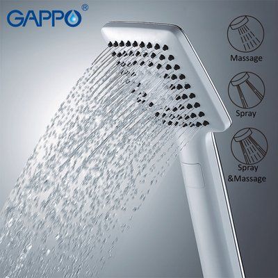 Ручний душ GAPPO G27, 3-режим, білий