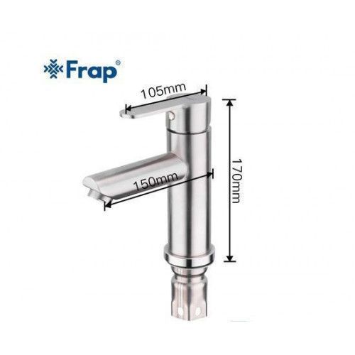 Змішувач для умивальника Frap H801 F10801, нержавіюча сталь.
