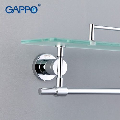 Поличка для ванної GAPPO G1807-4 з рушникотримачем
