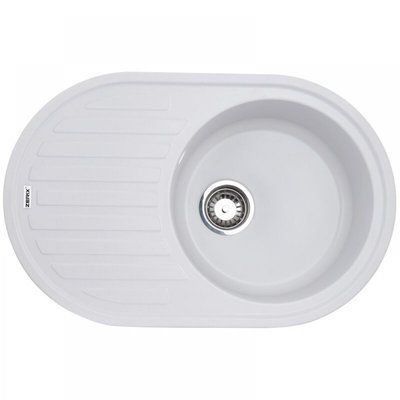 Гранітна мийка ZERIX ZS-7650R-01 White
