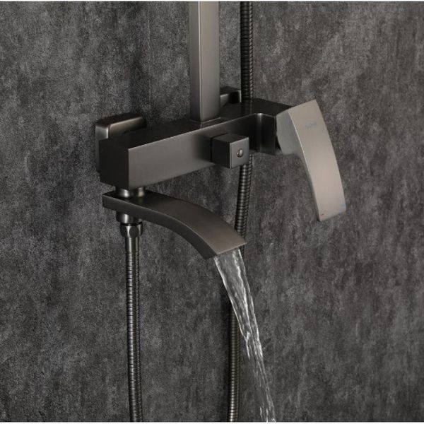 Душевая система GAPPO G2407-9, поворотный излив - переключатель на лейку, 3 режима