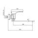 Смеситель для кухни настенный Koer KB-73010-05 (Цвет черный) (KR3491)