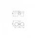 Стакан з тримачем для зубних щіток Frap F1908