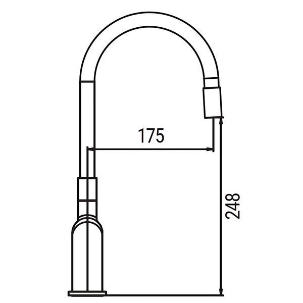 Змішувач для кухні Koer KB-70029-01 Колір хром (KR5486)