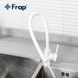 Змішувач для кухні Frap F40994-8 з гнучким виливом, білий