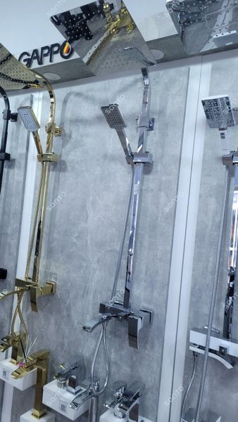 Душова система GAPPO G07 G2407, вилив - перемикач на лійку, хром