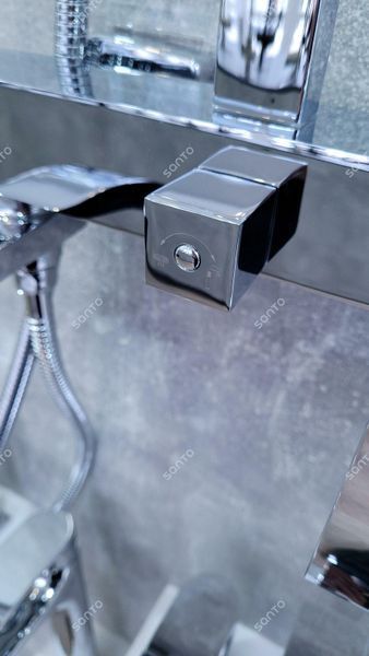 Душова система GAPPO G07 G2407, вилив - перемикач на лійку, хром