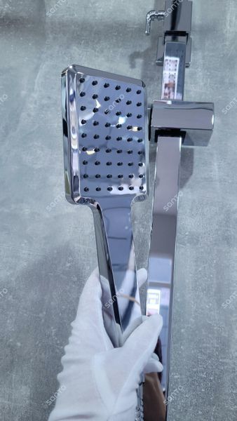 Душова система GAPPO G07 G2407, вилив - перемикач на лійку, хром