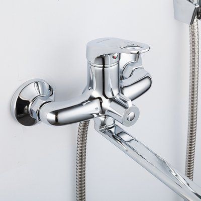 F2213 ванна одноваж. довг. пл. вилив лат. корпус &Oslash;35 (хром) {10/1}