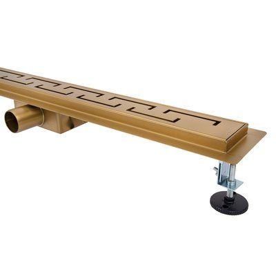 Душовий трап ITAL IT02-FT18/700, 700 мм, нержавіюча сталь, Brushed GOLD