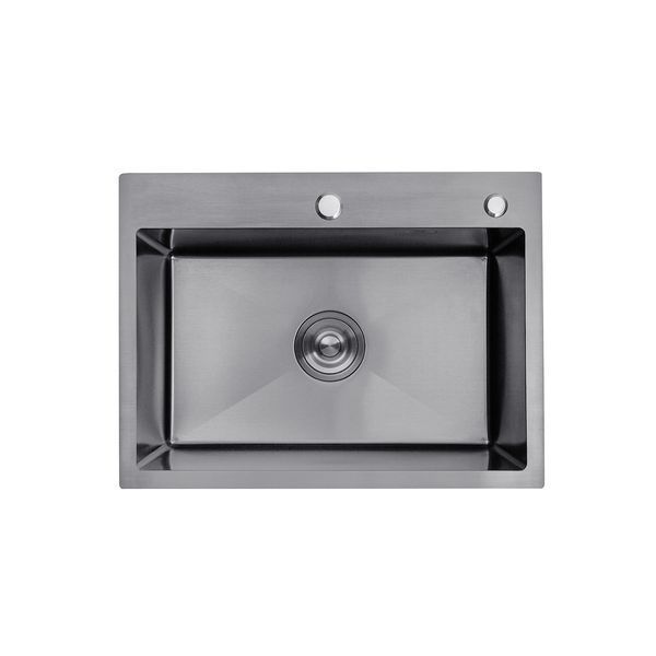 Кухонная мойка Kroner KRP Schwarze - 5843HM PVD (3/1 мм)