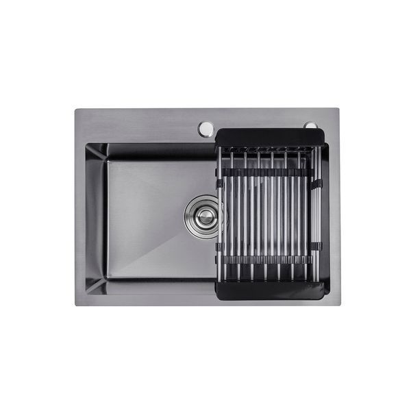 Кухонная мойка Kroner KRP Schwarze - 5843HM PVD (3/1 мм)