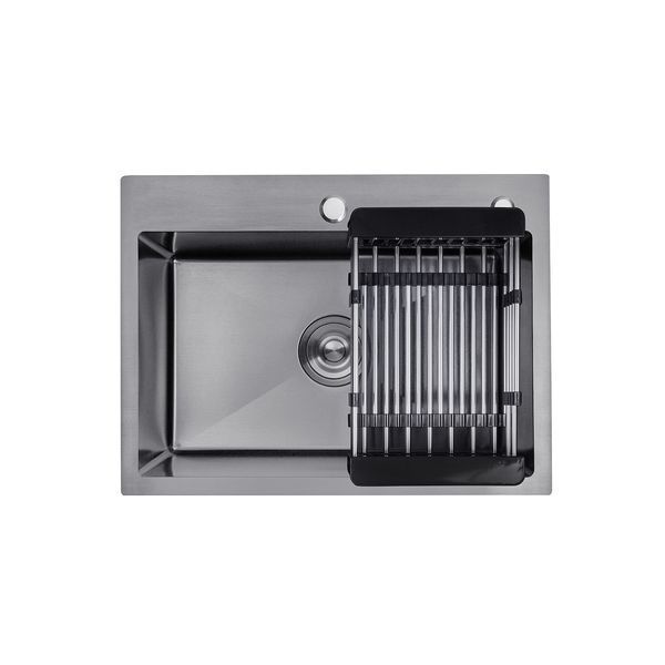 Кухонная мойка Kroner KRP Schwarze - 5843HM PVD (3/1 мм)