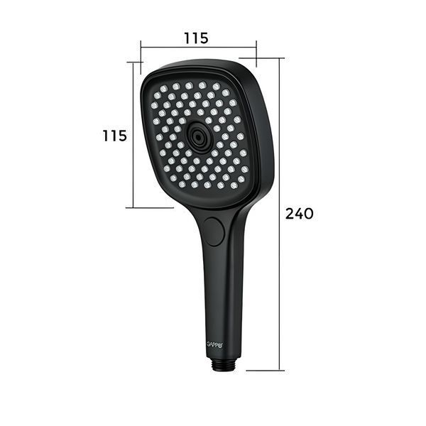 Ручний душ GAPPO G003, 3-режим, чорний