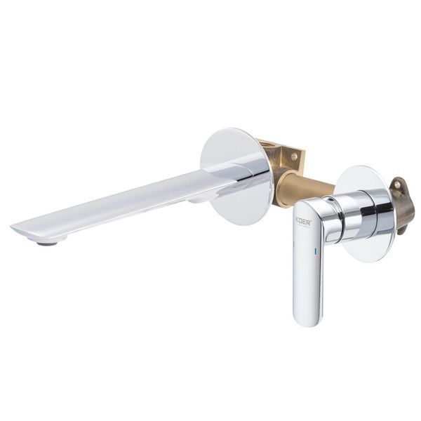 Смеситель для умывальника Koer KB-16028-01 встраиваемый (KR5297) Хром