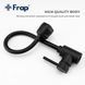 Змішувач для кухні Frap H993 F40993-6 з гнучким виливом, 2 режими, чорний