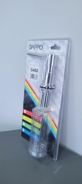 Дозатор, що вбудовується в мийку GAPPO G402, латунь/пластик, хром 300 мл