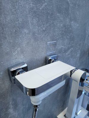 Змішувач для ванни GAPPO G48 G3248, білий/хром