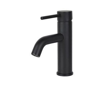 Змішувач для умивальника WEZER EKO1C-01-BLACK нержавіюча сталь