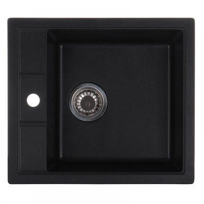 Гранітна мийка ZERIX  ZS-4651S-14 Black metallic