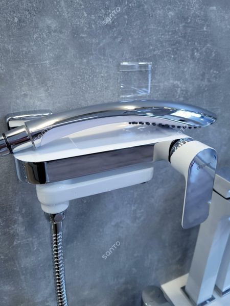 Змішувач для ванни GAPPO G48 G3248, білий/хром