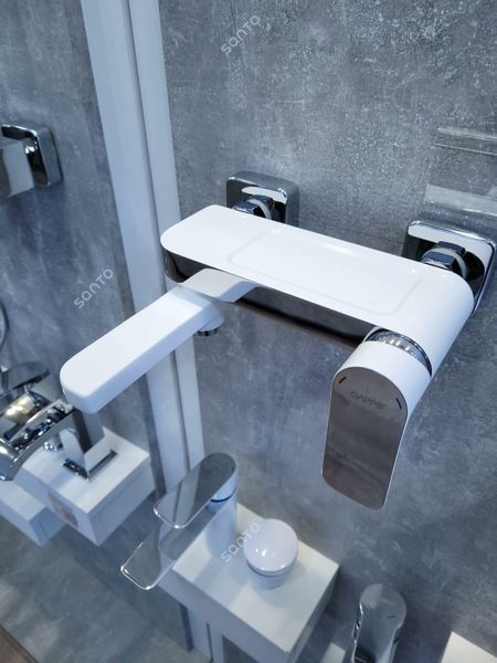 Змішувач для ванни GAPPO G48 G3248, білий/хром