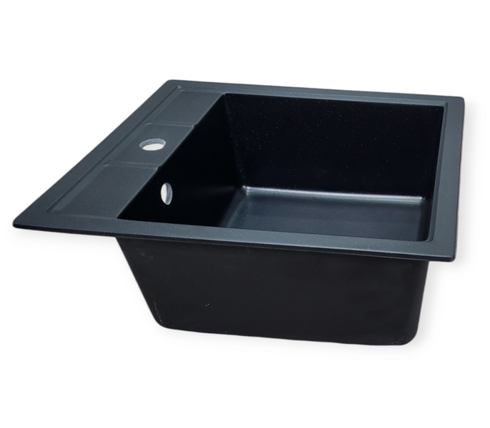 Гранитная мойка ZERIX  ZS-4651S-14 Black metallic