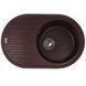 Гранітна мийка ZERIX ZS-7650R-12 Brown