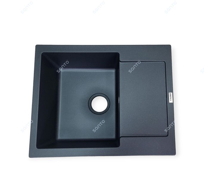 Гранітна мийка ZERIX ZS-6250S-03 Black
