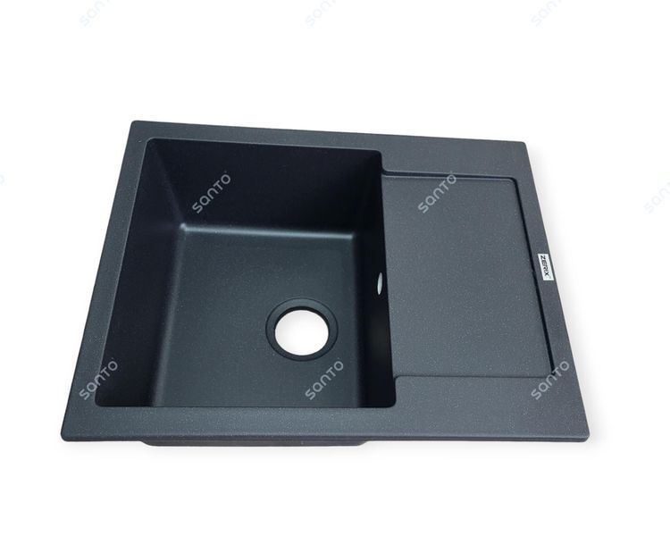Гранітна мийка ZERIX ZS-6250S-03 Black