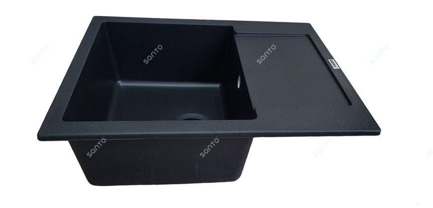 Гранітна мийка ZERIX ZS-6250S-03 Black