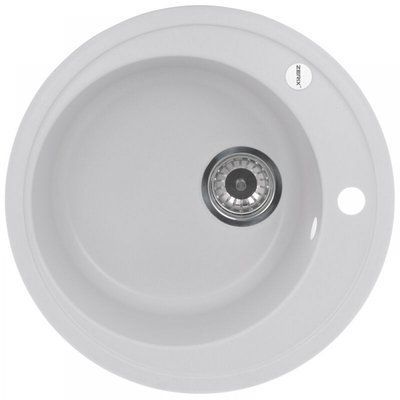 Гранітна мийка ZERIX ZS-510R-01 White
