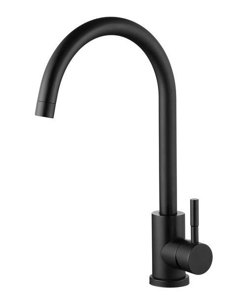 Змішувач для кухні WEZER EKO4A-01-BLACK чорного кольору