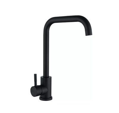 Змішувач для кухні WEZER EKO4B-01-BLACK Г-подібний