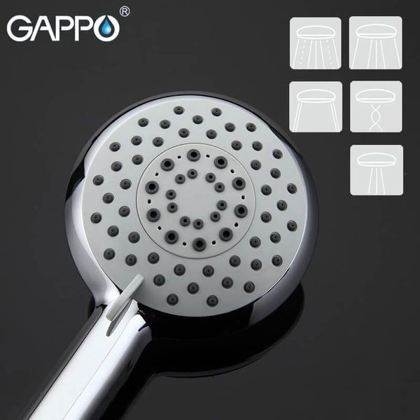 Лейка для душа GAPPO G17, 5-режимов, хром