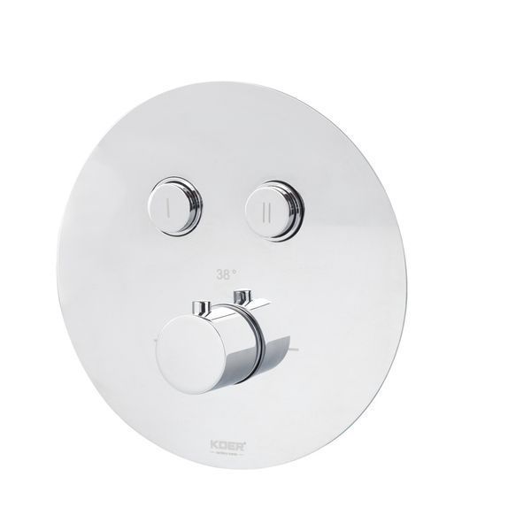 Душевая система с термостатом встроенная KOER KB-67012-01 Хром (KR4728)