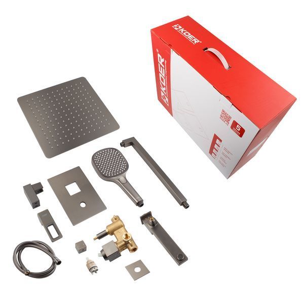 Душова система вбудована KOER KB-66009-07 Графіт (KR5991)