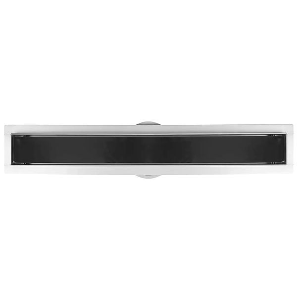 Трап душовий OCEAN-(4) из нержавіючої сталі 70*600мм Glass Black