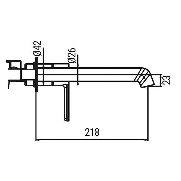 Смеситель для умывальника встраиваемый Koer KB-16029-05 Черный матовый (KR5489)