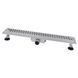 IT02-FT09/400 ITAL Душовий трап 400 мм, комбінований гідрозатвор, Brushed nickel (блістер) {5/1}